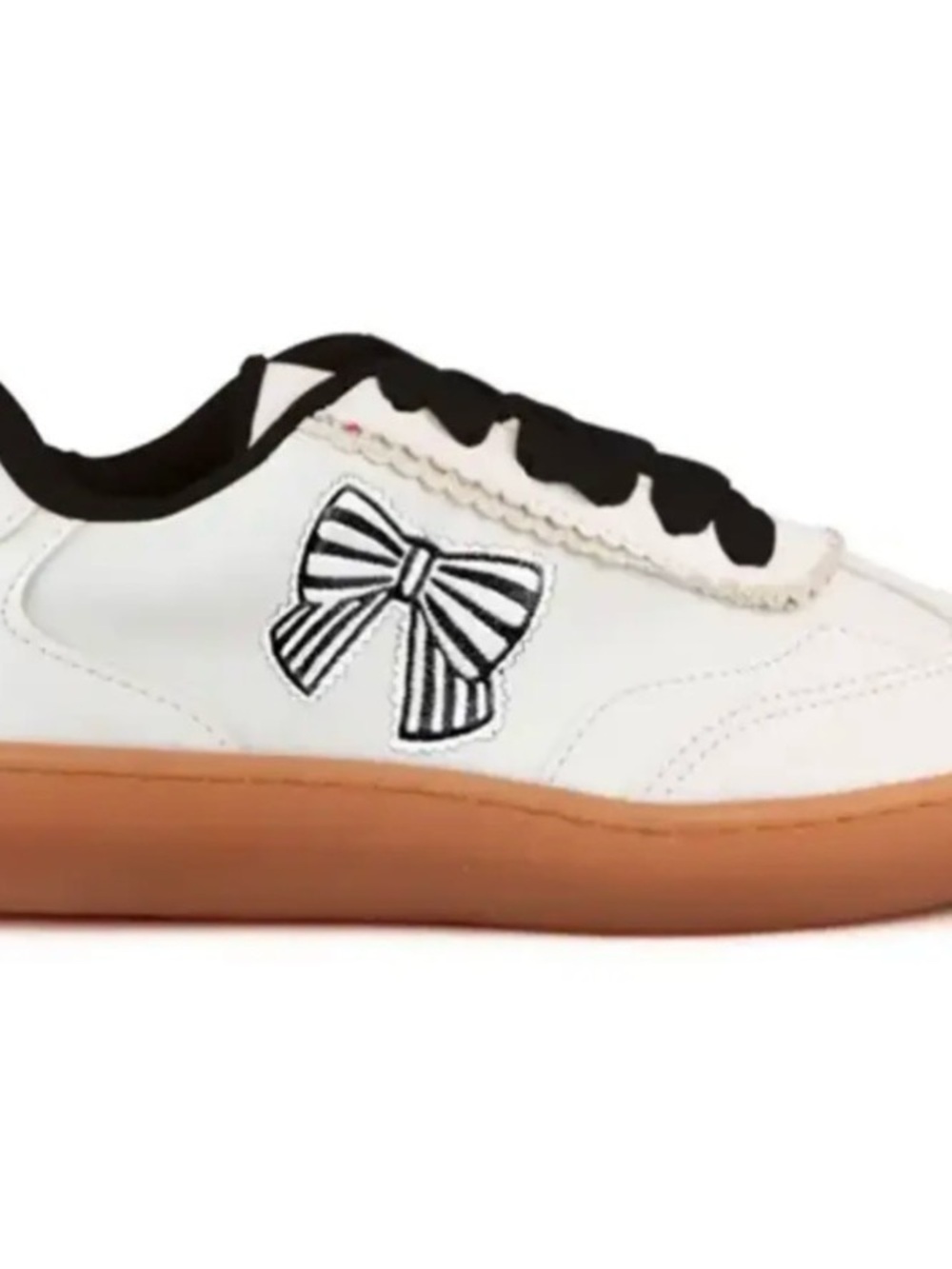 Maker’s Shoes Jessie 2 Black Embroidered Bow Sneakers 2 Women's Size 6, NWT